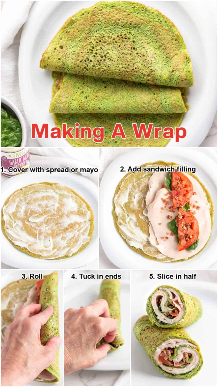 Keto Spinach Wrap Beauty and the Foodie