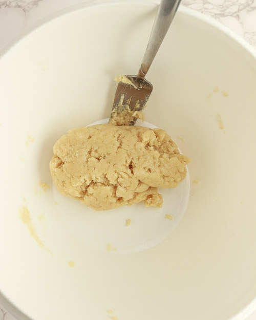Forming a dough.