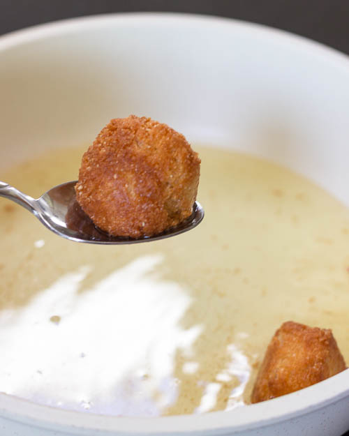 Removing the donut holes.