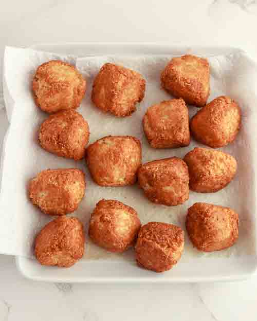 Set aside keto donut holes.